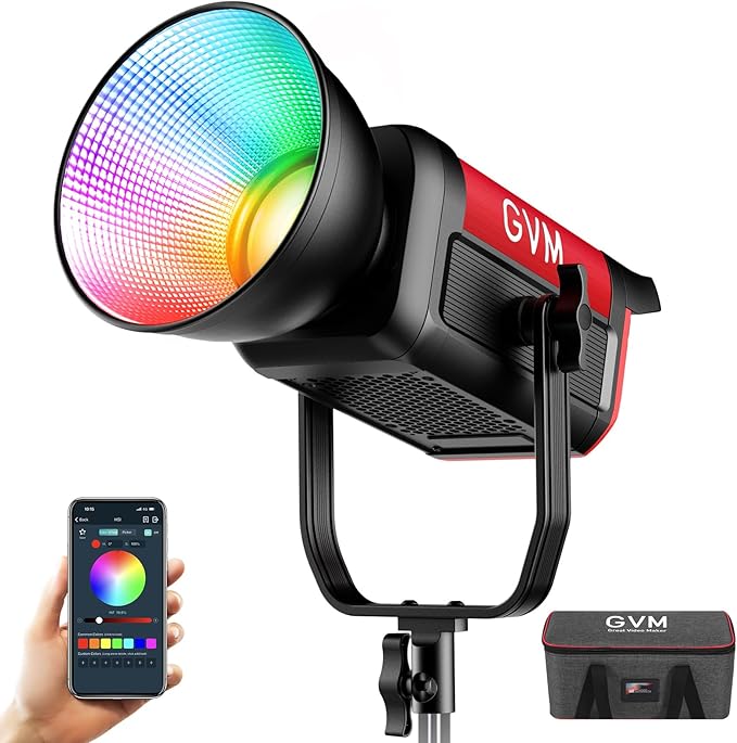 GVM PRO SD300C 300W RGB & Bi-Color Monolight